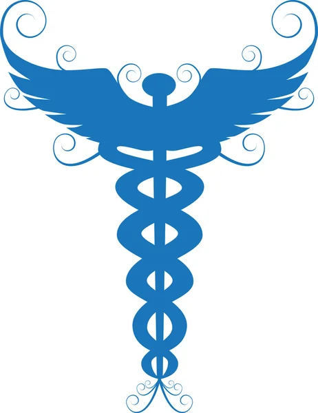 Caduceus orvosi szimbólum — Stock Vector