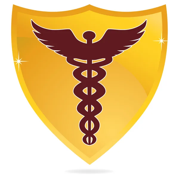 Κηρύκειο ιατρική σύμβολο — Διανυσματικό Αρχείο