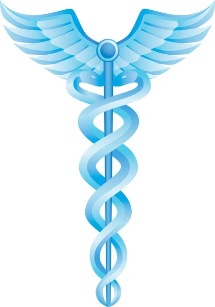 Caduceus symbole médical — Image vectorielle