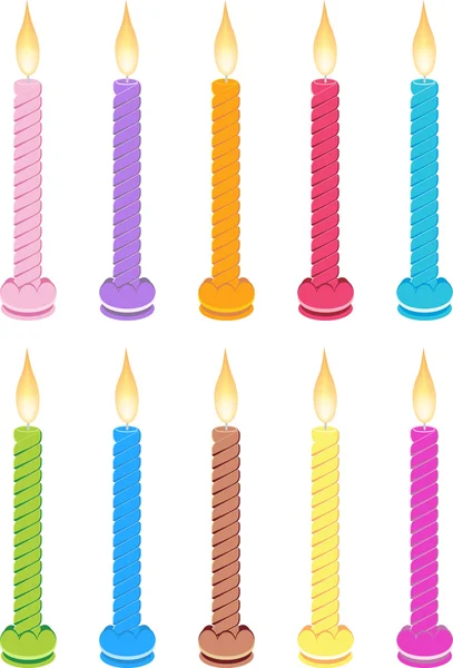 Party Candles — Stock Vector