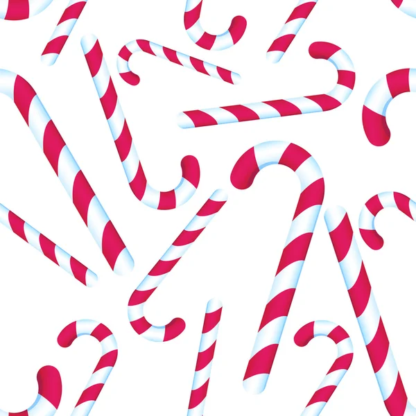 Candy Cane Repeating Pattern — Stock Vector