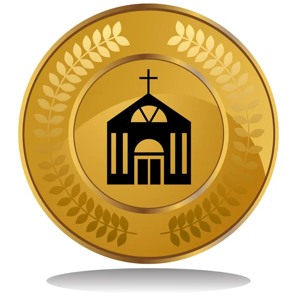 Iglesia icono conjunto — Vector de stock