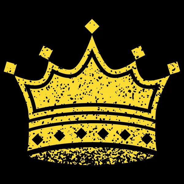 Желтая корона — стоковый вектор