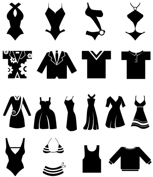 Conjunto de variedad de ropa — Archivo Imágenes Vectoriales
