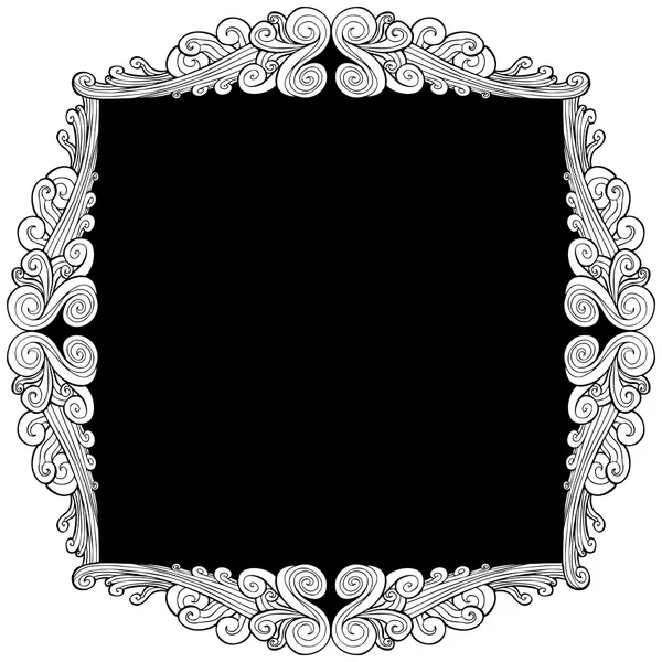 Cadre miroir détaillé — Image vectorielle
