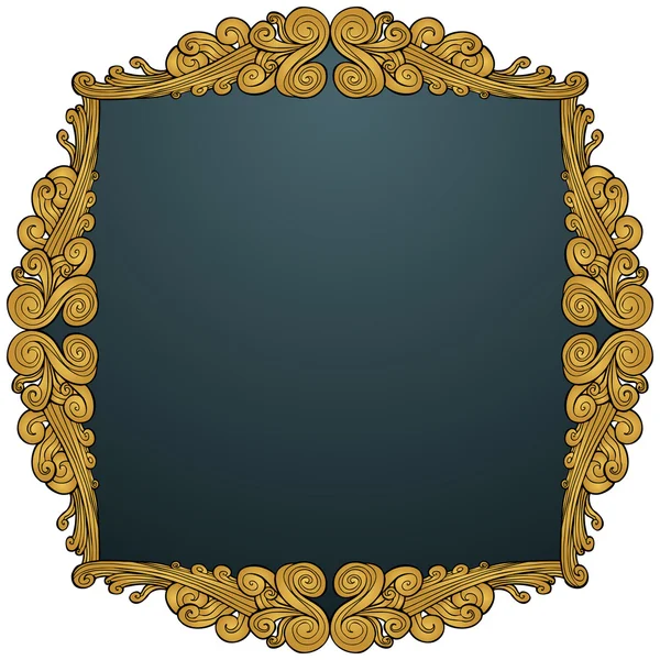Detailed Mirror Frame — Stock Vector