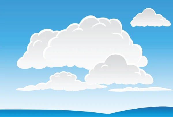 白云和天空 — 图库矢量图片