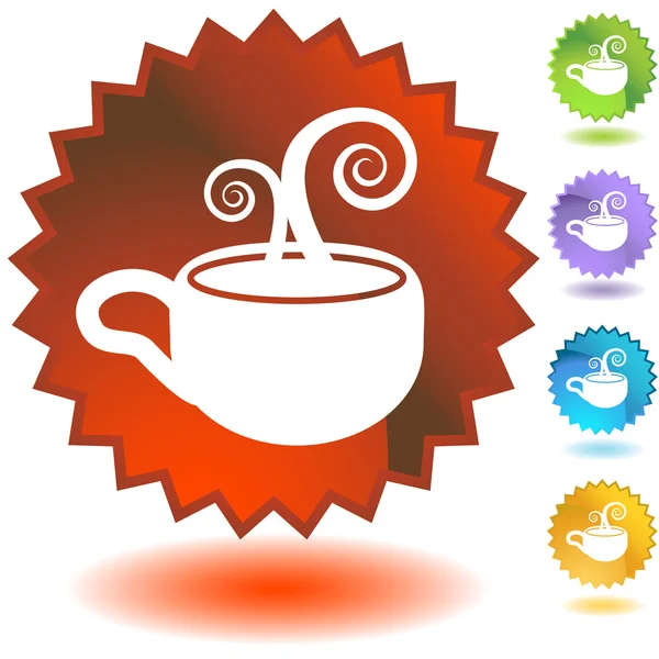 Kaffekopp-ikon – stockvektor