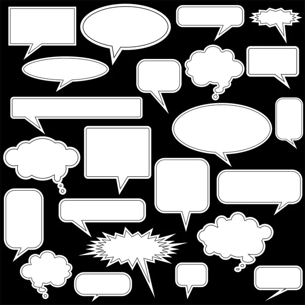 Chat Bubble Icon Set — Stock Vector