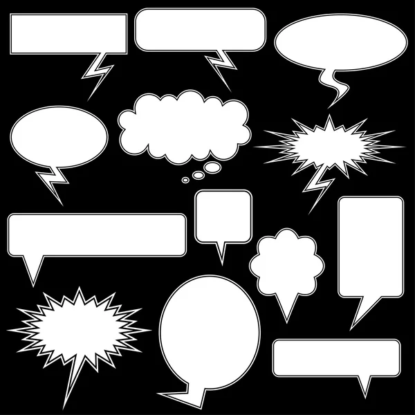 Juego de iconos de burbuja de chat — Archivo Imágenes Vectoriales