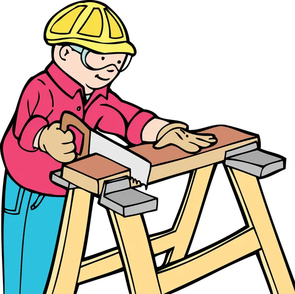 Trabalhador da construção — Vetor de Stock