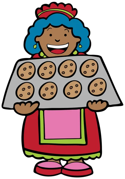Cuocere i biscotti — Vettoriale Stock