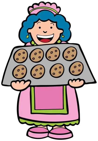 Baking Cookies — Stock Vector