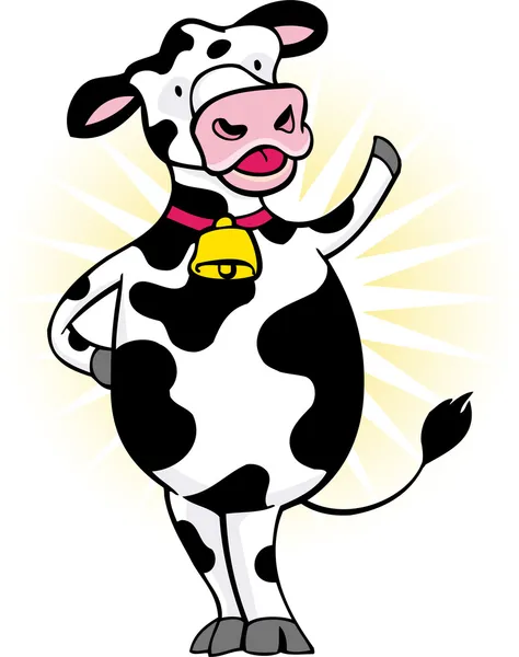 Glückliche Kuh — Stockvektor