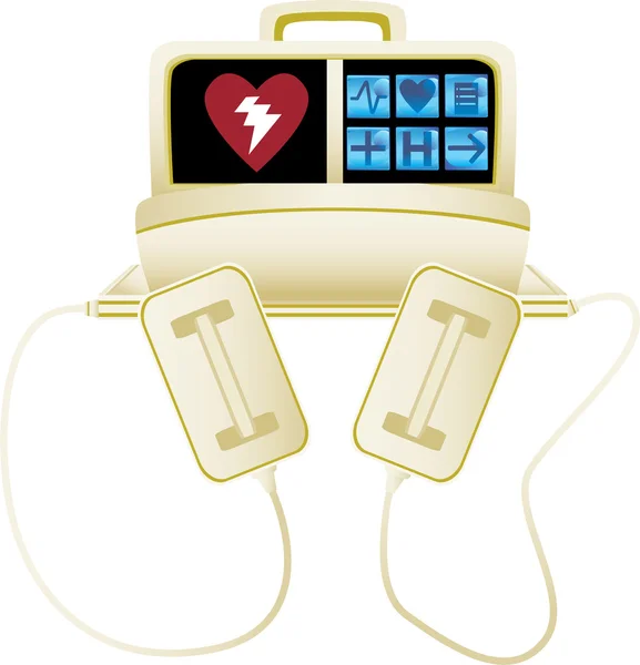 Kalp Şok cihazı — Stok Vektör