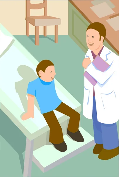 Visite chez le médecin — Image vectorielle