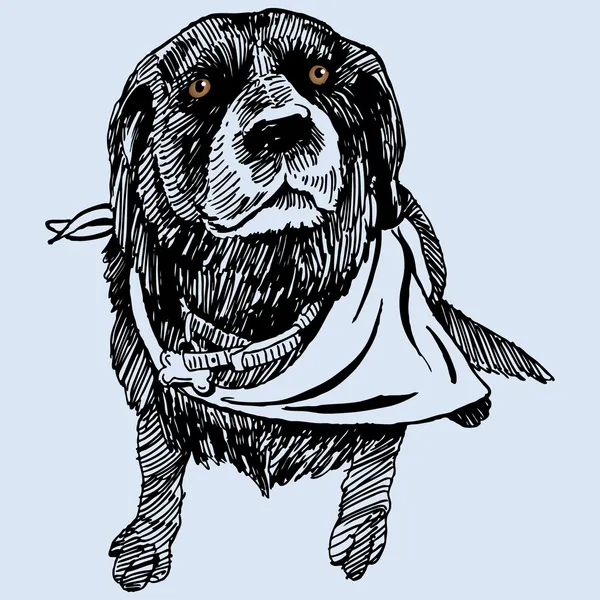 Portrét psa — Stockový vektor