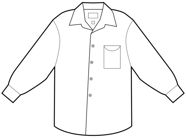 Camisa de vestir de negocios — Archivo Imágenes Vectoriales