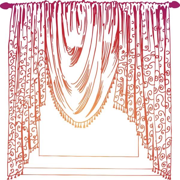 Curtains — Stock Vector