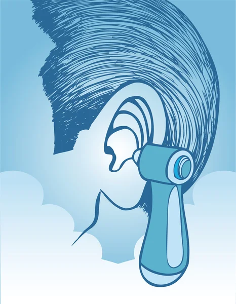 Vérification de l'oreille — Image vectorielle