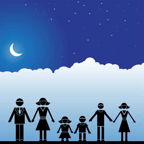 Family Background — Stock Vector