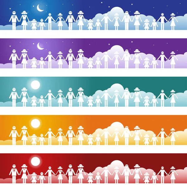 stock vector Family Banner