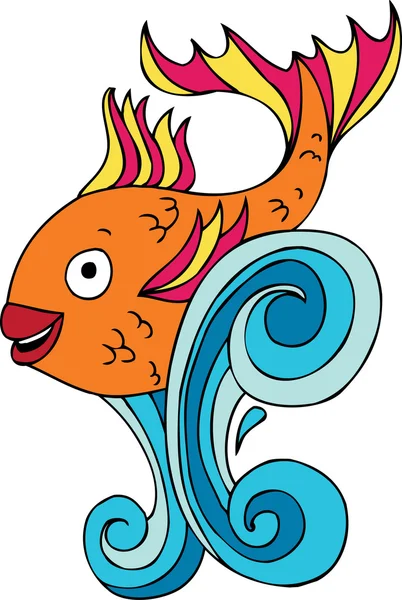 Fröccsenő hal — Stock Vector