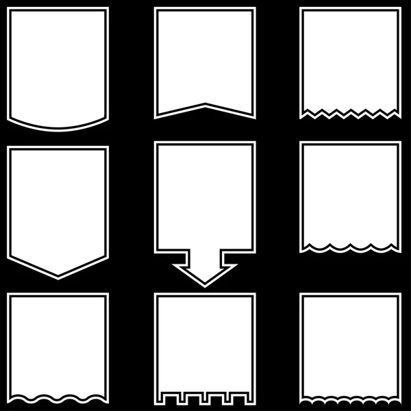 Boutons de dépôt du drapeau — Image vectorielle