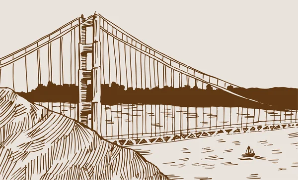 Golden Gate Bridge — Stock Vector