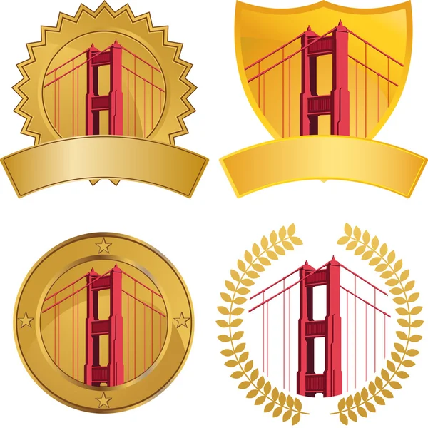 Most Golden Gate — Wektor stockowy