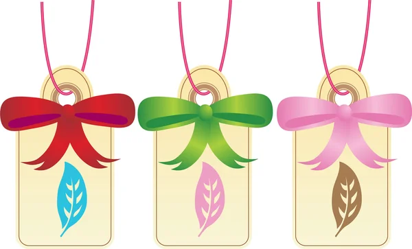 stock vector Christmas Gift Tags - Leaf