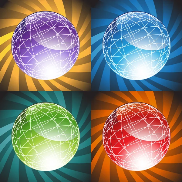 3D Globen - Hintergrund — Stockvektor