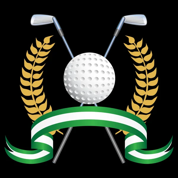 Golf tema bakgrund — Stock vektor