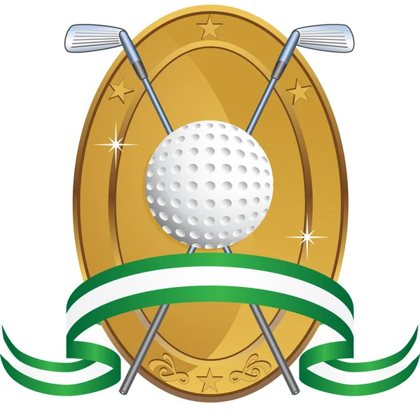 Икона игры в гольф — стоковый вектор