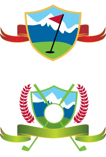 Icone del golf — Vettoriale Stock