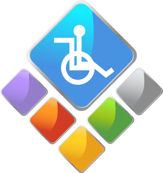 Simbolo disabilitato — Vettoriale Stock