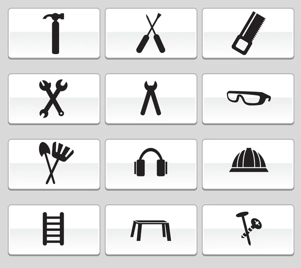 Hardware Icons — Stock Vector