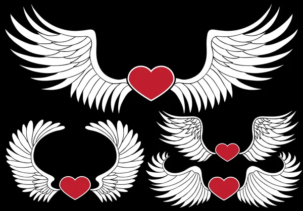 Vleugels van de liefde — Stockvector