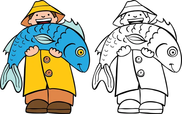 Pescador —  Vetores de Stock
