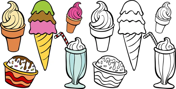 冰淇淋对待 — 图库矢量图片