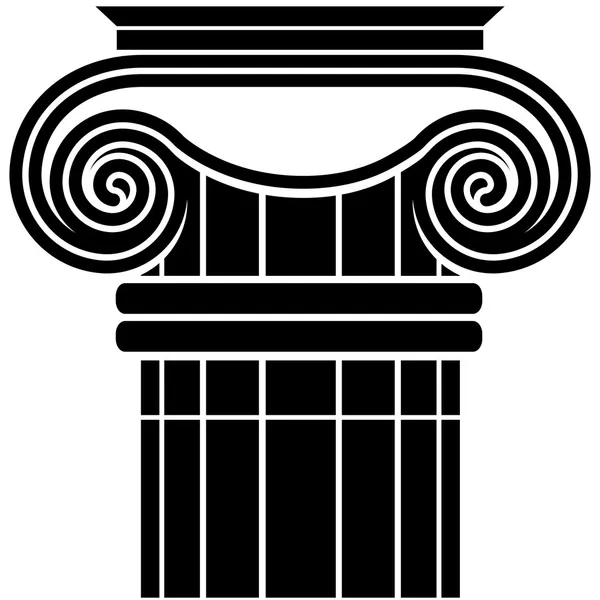 Ionische kolom — Stockvector