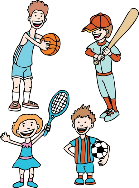 Kids Sports — Stock Vector