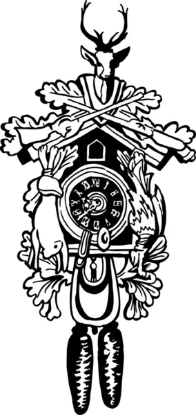 Часы кукушки — стоковый вектор