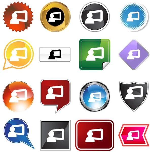 Set de iconos de presentación — Vector de stock