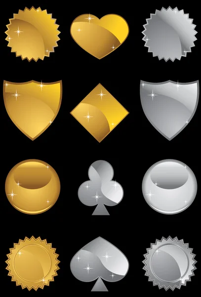 Diverse ikonen former — Stock vektor