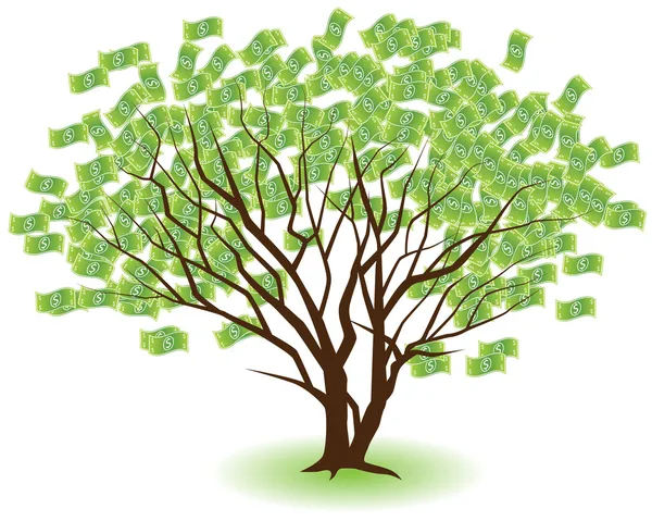 Árvore monetária —  Vetores de Stock