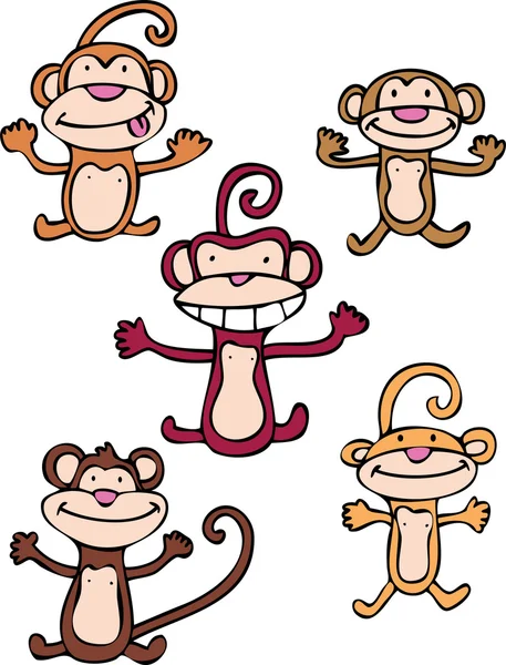 Stock vector Cheeky Monkeys