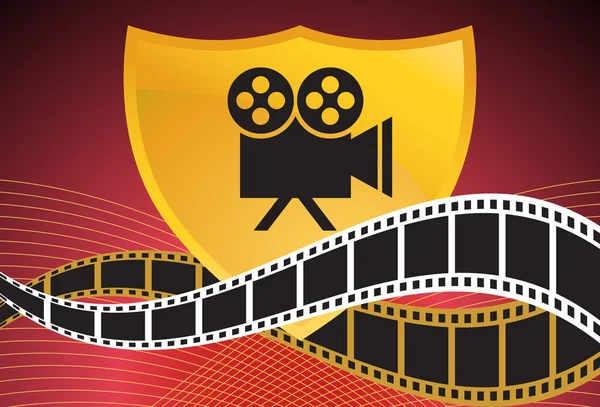 Latar Belakang Film: Film Slate Reel - Stok Vektor