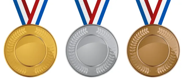 Medallas olímpicas — Archivo Imágenes Vectoriales