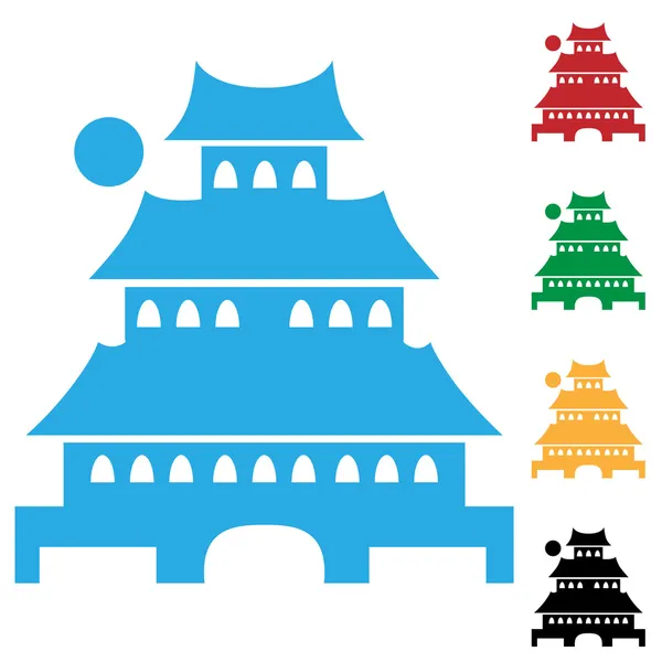Pagoda — Vettoriale Stock
